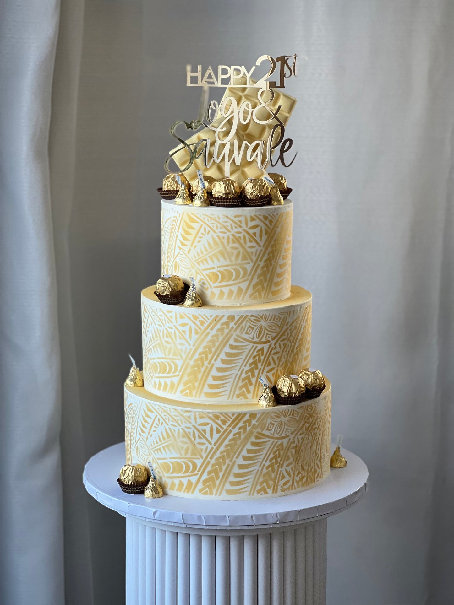 Island pattern cakes
