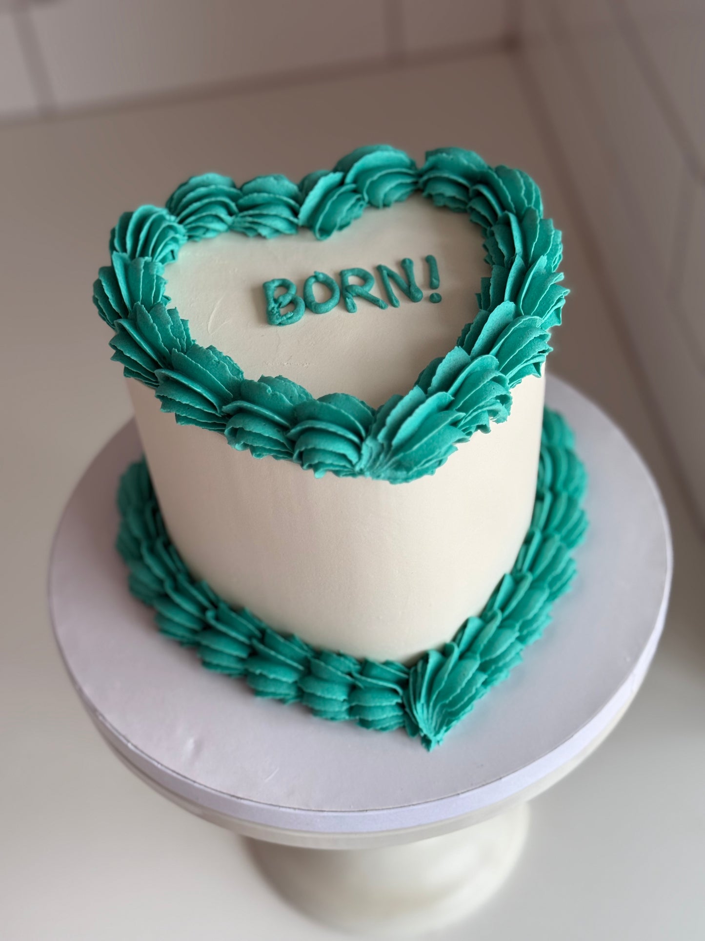 Classic buttercream - heart shape