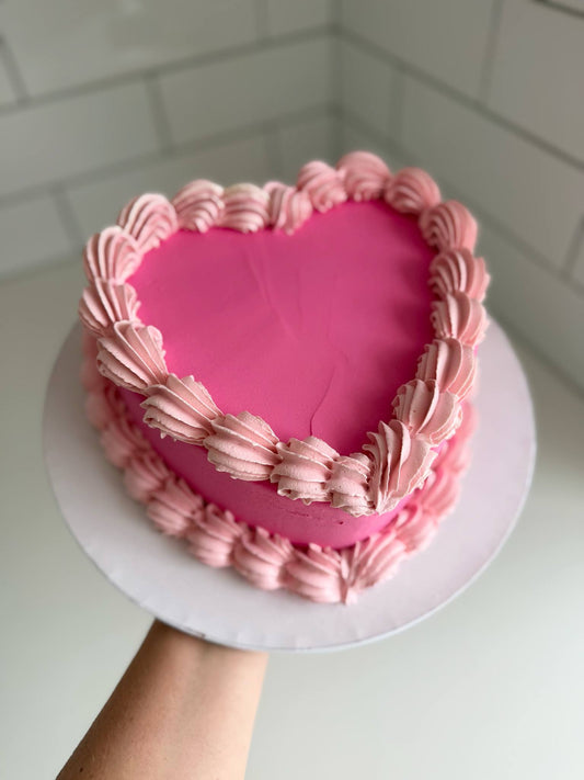 Classic buttercream - heart shape