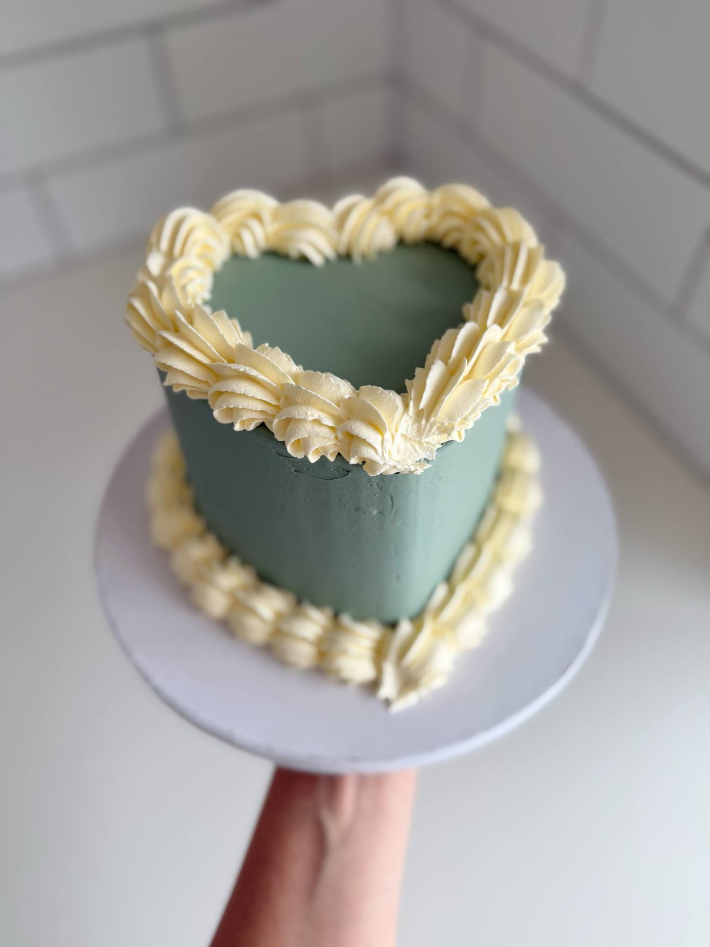 Classic buttercream - heart shape